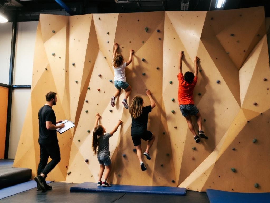 Kids conquering obstacles at USA Ninja Challenge